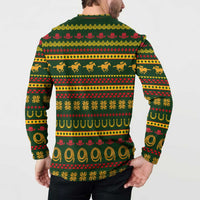 Amazing Cowboy Santa Claus Christmas Button Sweatshirt Xmas Holiday Patterns - Wonder Print Shop