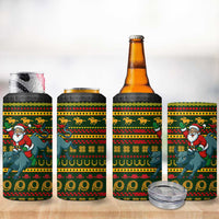 Amazing Cowboy Santa Claus Christmas 4 in 1 Can Cooler Tumbler Xmas Holiday Patterns - Wonder Print Shop