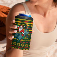 Amazing Cowboy Santa Claus Christmas 4 in 1 Can Cooler Tumbler Xmas Holiday Patterns - Wonder Print Shop