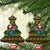 Amazing Cowboy Santa Claus Christmas Ceramic Ornament Xmas Holiday Patterns - Wonder Print Shop