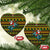 Amazing Cowboy Santa Claus Christmas Ceramic Ornament Xmas Holiday Patterns - Wonder Print Shop
