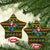 Amazing Cowboy Santa Claus Christmas Ceramic Ornament Xmas Holiday Patterns - Wonder Print Shop