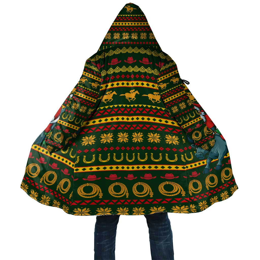 Amazing Cowboy Santa Claus Christmas Cloak Xmas Holiday Patterns - Wonder Print Shop