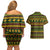 Amazing Cowboy Santa Claus Christmas Couples Matching Off Shoulder Short Dress and Hawaiian Shirt Xmas Holiday Patterns - Wonder Print Shop