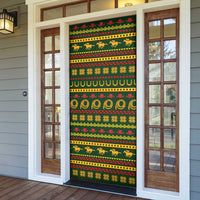 Amazing Cowboy Santa Claus Christmas Door Cover Xmas Holiday Patterns - Wonder Print Shop