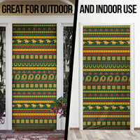 Amazing Cowboy Santa Claus Christmas Door Cover Xmas Holiday Patterns - Wonder Print Shop