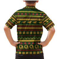 Amazing Cowboy Santa Claus Christmas Family Matching Mermaid Dress and Hawaiian Shirt Xmas Holiday Patterns - Wonder Print Shop