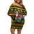 Amazing Cowboy Santa Claus Christmas Family Matching Off Shoulder Short Dress and Hawaiian Shirt Xmas Holiday Patterns - Wonder Print Shop