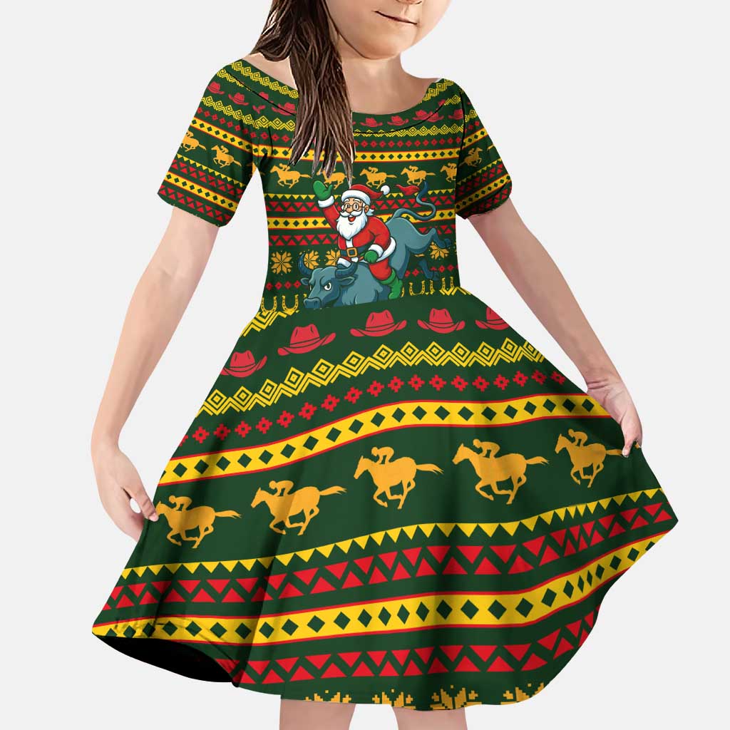 Amazing Cowboy Santa Claus Christmas Family Matching Puletasi and Hawaiian Shirt Xmas Holiday Patterns - Wonder Print Shop