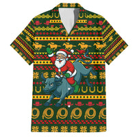 Amazing Cowboy Santa Claus Christmas Family Matching Tank Maxi Dress and Hawaiian Shirt Xmas Holiday Patterns - Wonder Print Shop