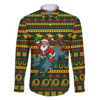 Amazing Cowboy Santa Claus Christmas Family Matching Tank Maxi Dress and Hawaiian Shirt Xmas Holiday Patterns - Wonder Print Shop