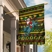 Amazing Cowboy Santa Claus Christmas Garden Flag Xmas Holiday Patterns - Wonder Print Shop