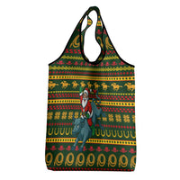 Amazing Cowboy Santa Claus Christmas Grocery Bag Xmas Holiday Patterns - Wonder Print Shop
