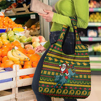 Amazing Cowboy Santa Claus Christmas Grocery Bag Xmas Holiday Patterns - Wonder Print Shop