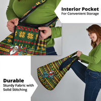 Amazing Cowboy Santa Claus Christmas Grocery Bag Xmas Holiday Patterns - Wonder Print Shop