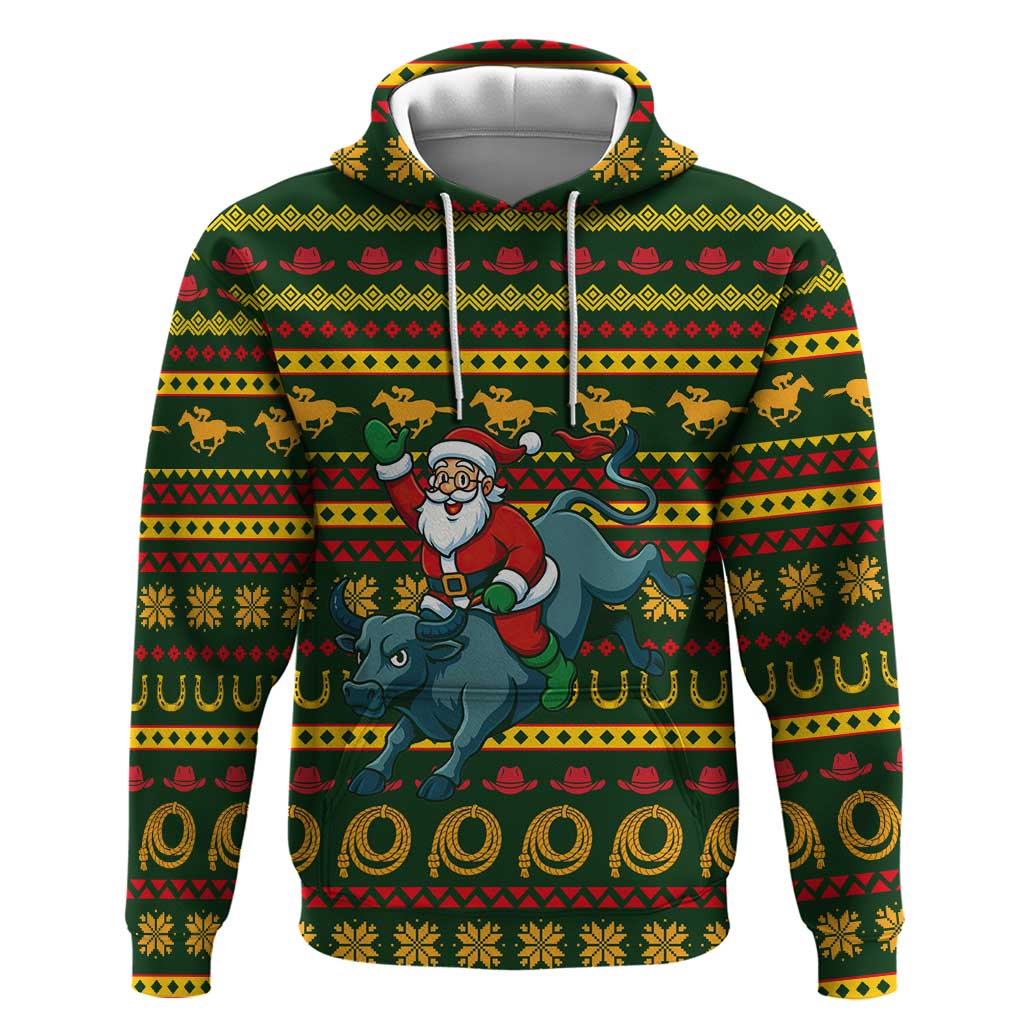 Amazing Cowboy Santa Claus Christmas Hoodie Xmas Holiday Patterns - Wonder Print Shop