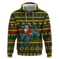 Amazing Cowboy Santa Claus Christmas Hoodie Xmas Holiday Patterns - Wonder Print Shop