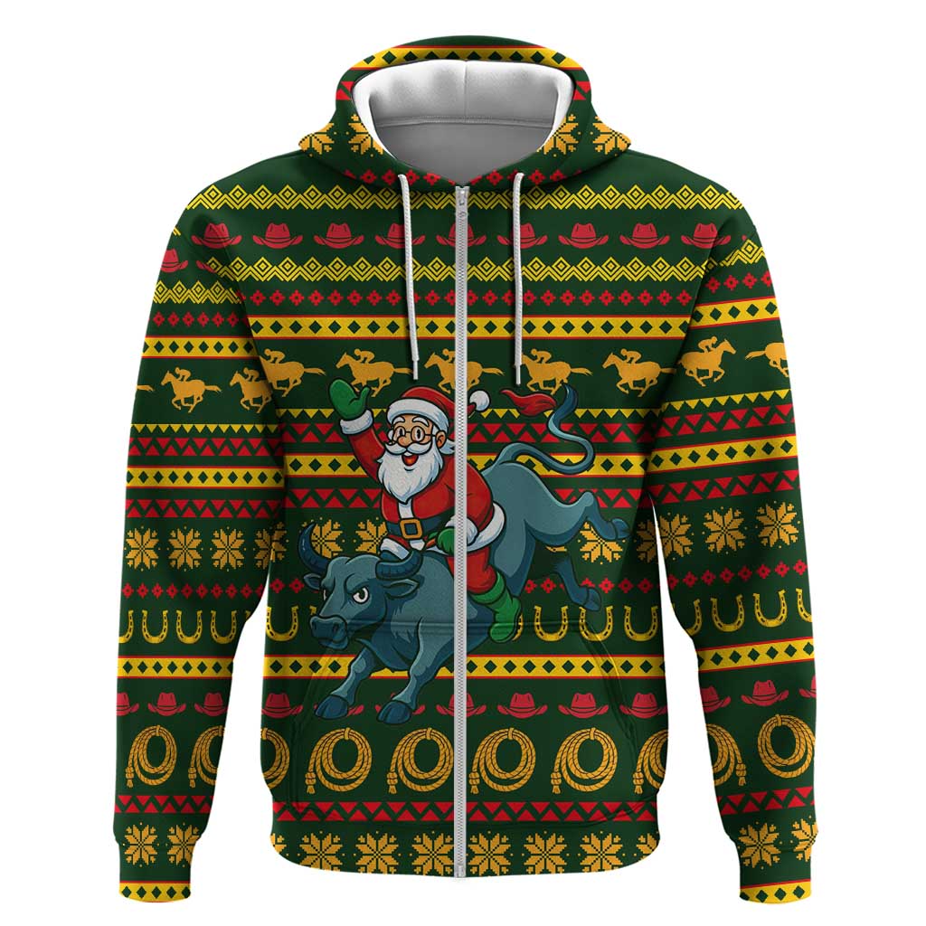 Amazing Cowboy Santa Claus Christmas Hoodie Xmas Holiday Patterns - Wonder Print Shop