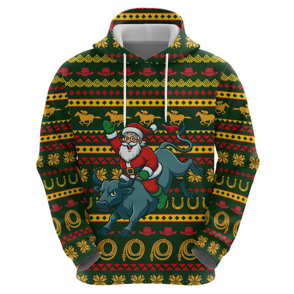 Amazing Cowboy Santa Claus Christmas Hoodie Xmas Holiday Patterns - Wonder Print Shop