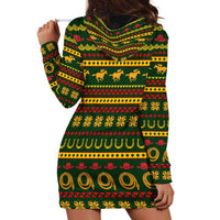 Amazing Cowboy Santa Claus Christmas Hoodie Dress Xmas Holiday Patterns - Wonder Print Shop