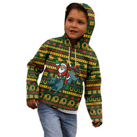 Amazing Cowboy Santa Claus Christmas Kid Hoodie Xmas Holiday Patterns - Wonder Print Shop