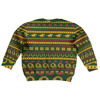 Amazing Cowboy Santa Claus Christmas Kid Ugly Christmas Sweater Xmas Holiday Patterns - Wonder Print Shop