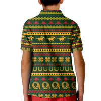 Amazing Cowboy Santa Claus Christmas Kid Polo Shirt Xmas Holiday Patterns - Wonder Print Shop