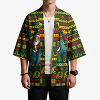 Amazing Cowboy Santa Claus Christmas Kimono Xmas Holiday Patterns - Wonder Print Shop