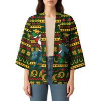 Amazing Cowboy Santa Claus Christmas Kimono Xmas Holiday Patterns - Wonder Print Shop