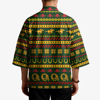 Amazing Cowboy Santa Claus Christmas Kimono Xmas Holiday Patterns - Wonder Print Shop