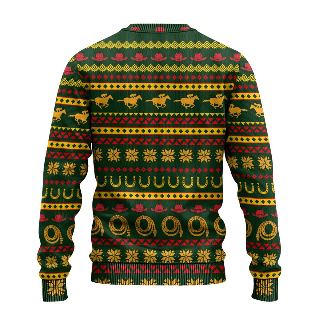 Amazing Cowboy Santa Claus Christmas Ugly Christmas Sweater Xmas Holiday Patterns - Wonder Print Shop