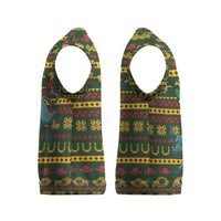 Amazing Cowboy Santa Claus Christmas Knitted V-Neck Vest Xmas Holiday Patterns - Wonder Print Shop
