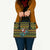Amazing Cowboy Santa Claus Christmas Leather Bag Xmas Holiday Patterns - Wonder Print Shop
