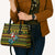 Amazing Cowboy Santa Claus Christmas Leather Bag Xmas Holiday Patterns - Wonder Print Shop