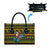 Amazing Cowboy Santa Claus Christmas Leather Bag Xmas Holiday Patterns - Wonder Print Shop