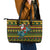 Amazing Cowboy Santa Claus Christmas Leather Tote Bag Xmas Holiday Patterns - Wonder Print Shop