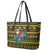 Amazing Cowboy Santa Claus Christmas Leather Tote Bag Xmas Holiday Patterns - Wonder Print Shop
