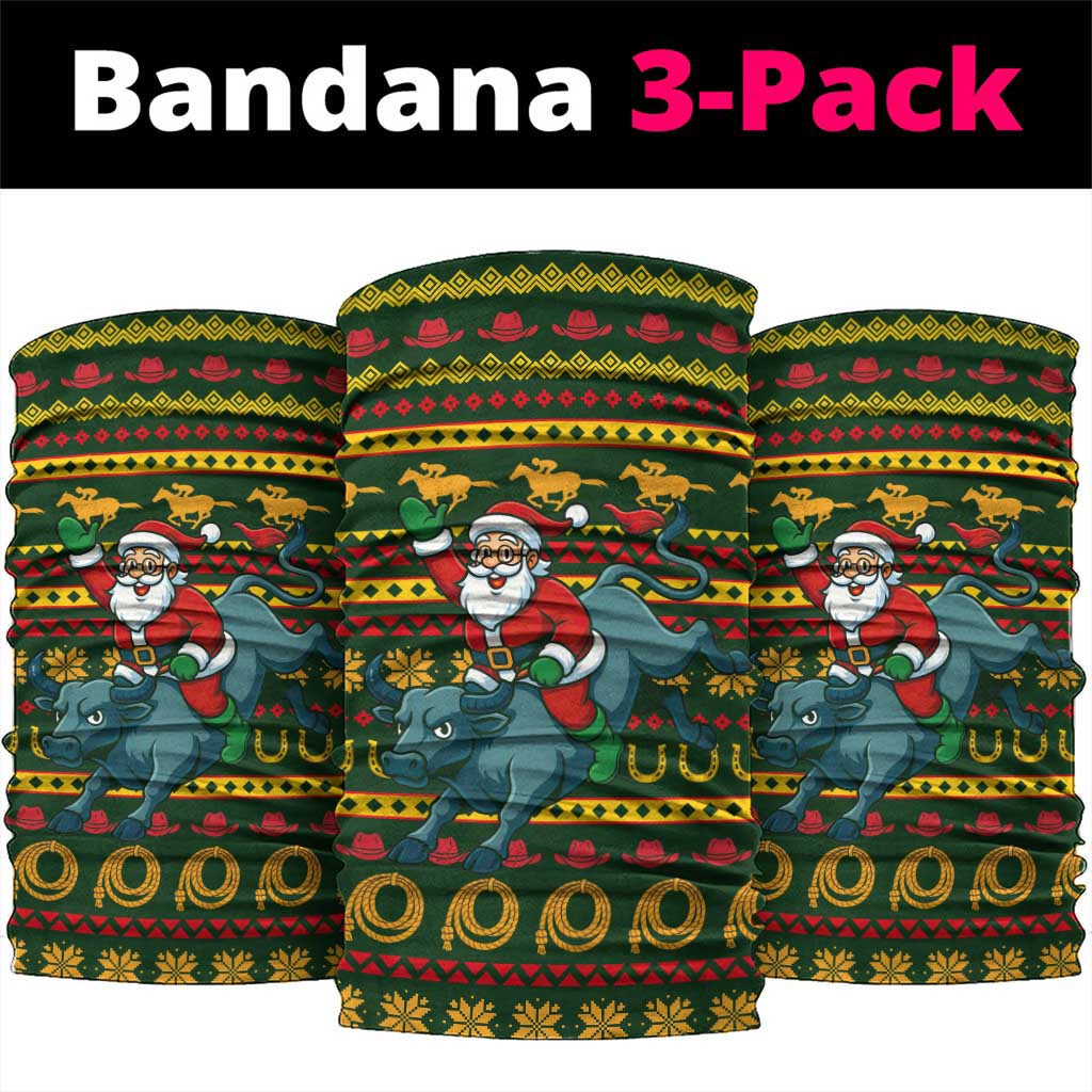 Amazing Cowboy Santa Claus Christmas Neck Gaiter Xmas Holiday Patterns - Wonder Print Shop