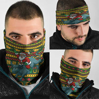 Amazing Cowboy Santa Claus Christmas Neck Gaiter Xmas Holiday Patterns - Wonder Print Shop