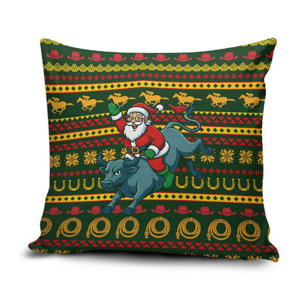 Amazing Cowboy Santa Claus Christmas Pillow Cover Xmas Holiday Patterns - Wonder Print Shop