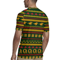 Amazing Cowboy Santa Claus Christmas Rugby Jersey Xmas Holiday Patterns - Wonder Print Shop