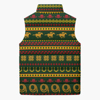 Amazing Cowboy Santa Claus Christmas Sleeveless Puffer Jacket Xmas Holiday Patterns - Wonder Print Shop