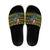 Amazing Cowboy Santa Claus Christmas Slide Sandals Xmas Holiday Patterns - Wonder Print Shop