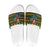Amazing Cowboy Santa Claus Christmas Slide Sandals Xmas Holiday Patterns - Wonder Print Shop