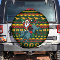 Amazing Cowboy Santa Claus Christmas Spare Tire Cover Xmas Holiday Patterns - Wonder Print Shop