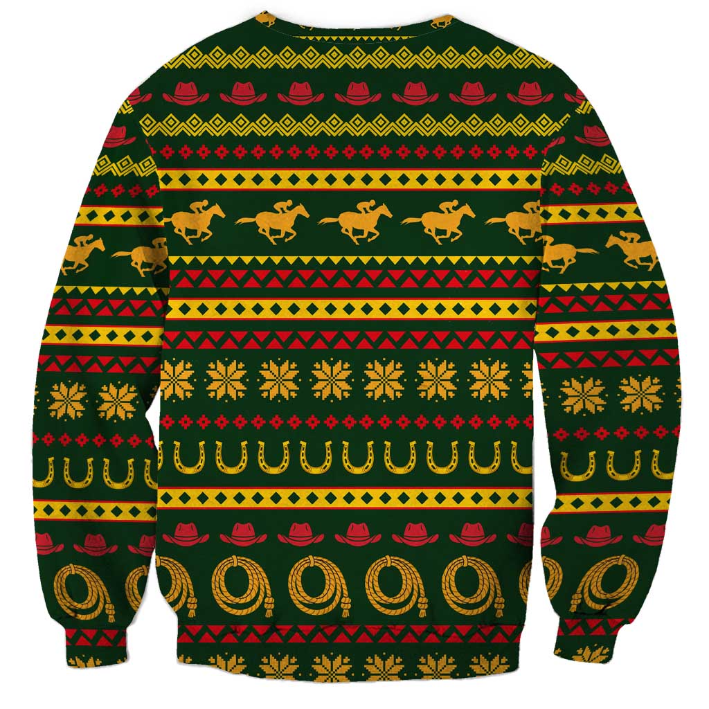 Amazing Cowboy Santa Claus Christmas Sweatshirt Xmas Holiday Patterns - Wonder Print Shop