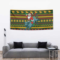 Amazing Cowboy Santa Claus Christmas Tapestry Xmas Holiday Patterns - Wonder Print Shop