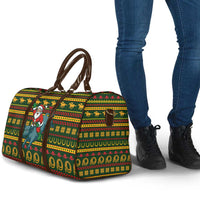 Amazing Cowboy Santa Claus Christmas Travel Bag Xmas Holiday Patterns - Wonder Print Shop
