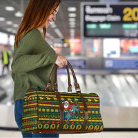 Amazing Cowboy Santa Claus Christmas Travel Bag Xmas Holiday Patterns - Wonder Print Shop