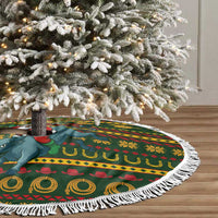 Amazing Cowboy Santa Claus Christmas Tree Skirt Xmas Holiday Patterns - Wonder Print Shop